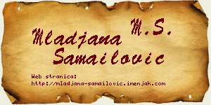 Mlađana Samailović vizit kartica